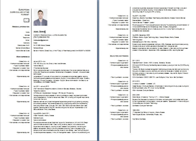 Writing A Cv In Dubai CV Samples Templates